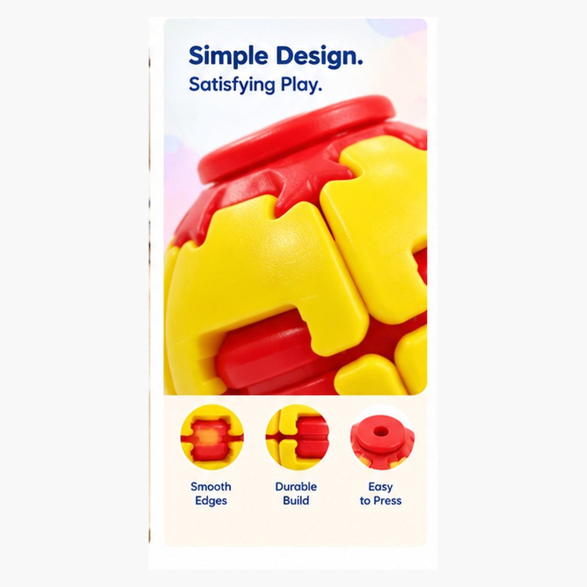 Classic Press Fidget Ball – Colorful Press Toy