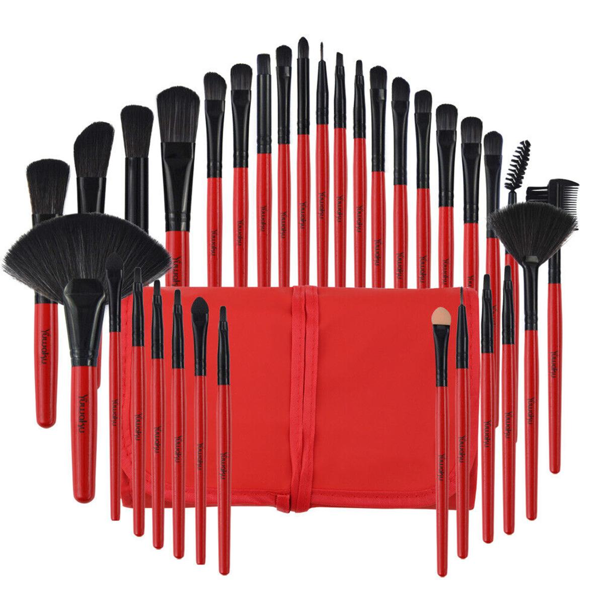 32PCS Professional Make Up Brushes Set Cosmetic Tool Makeup With Carry Bag