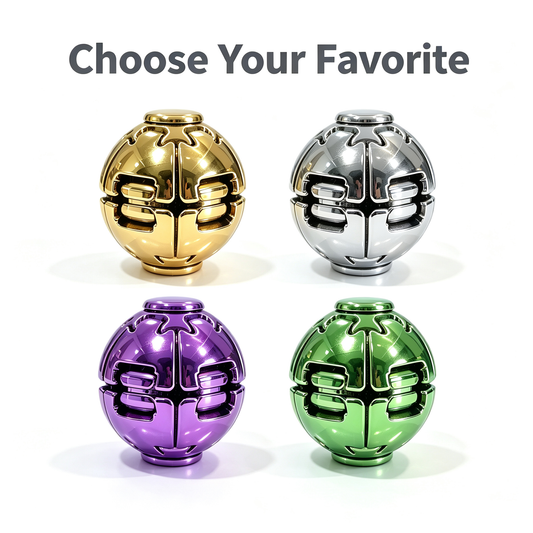 Electroplated Press Fidget Ball – Metallic Finish Press Toy