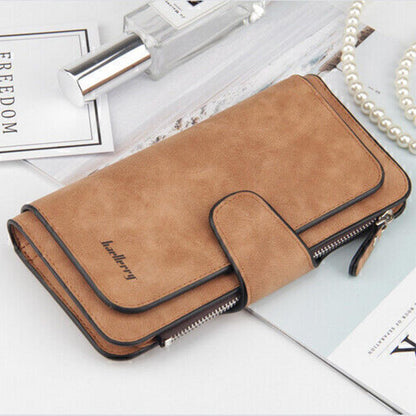 Soft Leather Wallet Long Clutch Card Card Holder Purse For Women