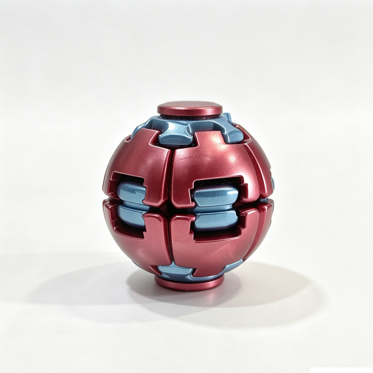 Premium Metallic Fidget Spinner Ball — Luxury Stress Relief Sensory Toy (4 Colors)