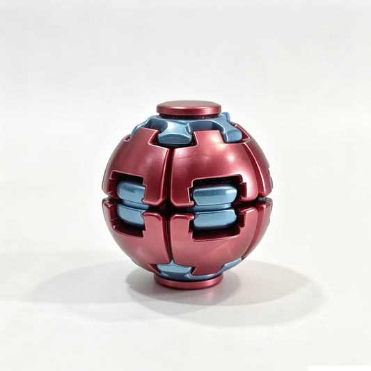 Premium Metallic Fidget Spinner Ball — Luxury Stress Relief Sensory Toy (4 Colors)