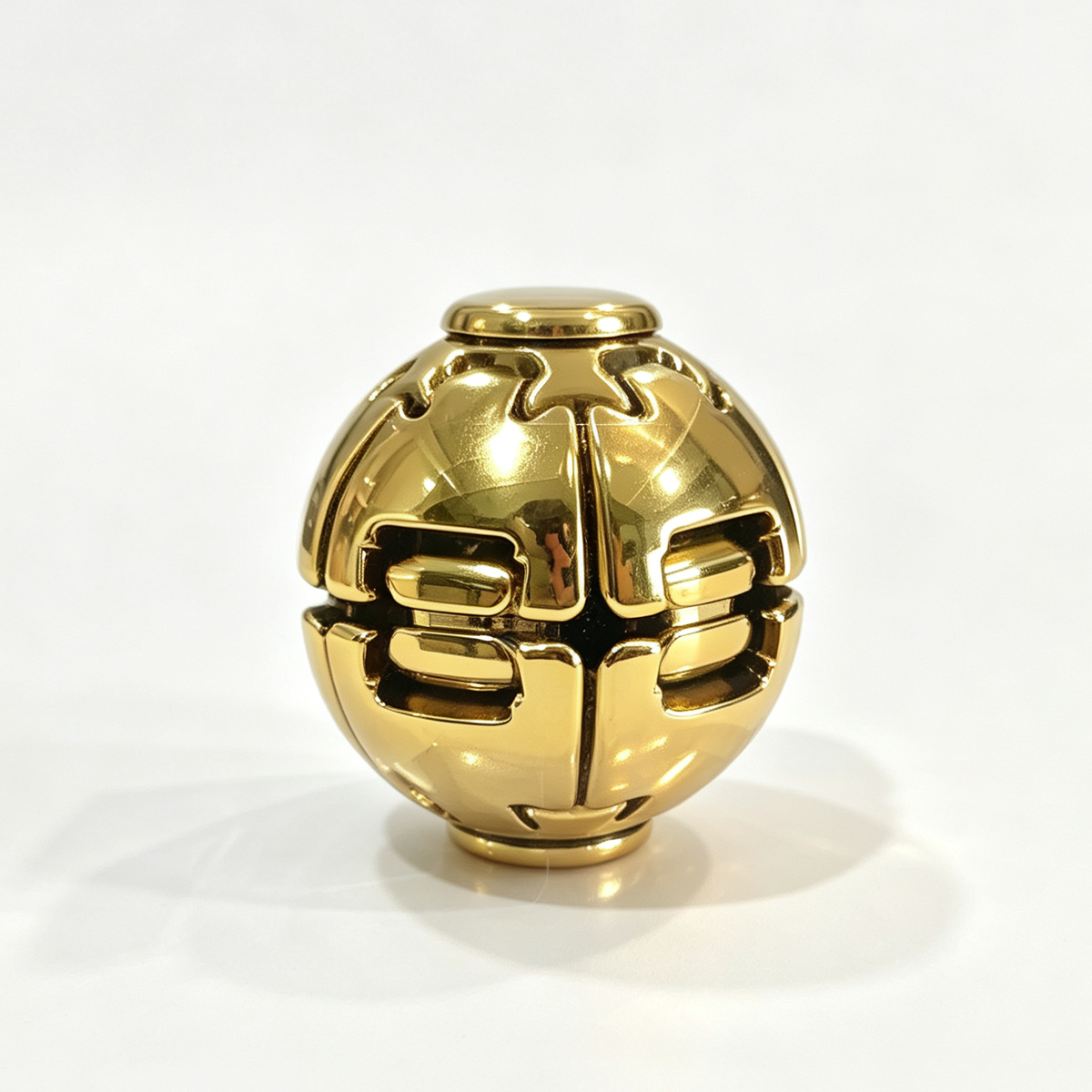 Electroplated Press Fidget Ball – Metallic Finish Press Toy