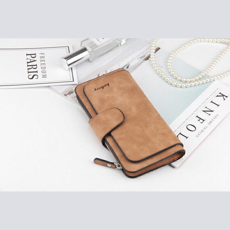 Soft Leather Wallet Long Clutch Card Card Holder Purse For Women