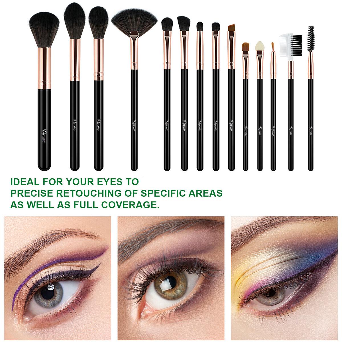 14PCS Make up Brushes Set EyeShadow Blusher Face Powder Foundation