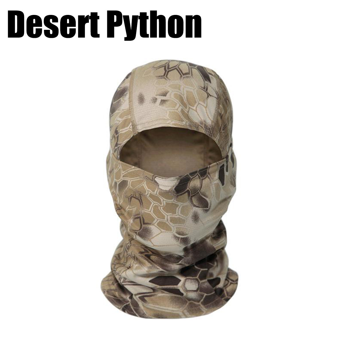 5PCS Python Pattern Balaclava Ski Mask Set - Windproof and Breathable, Unisex Size, for Men and Women, Hunting and Outdoor Activities