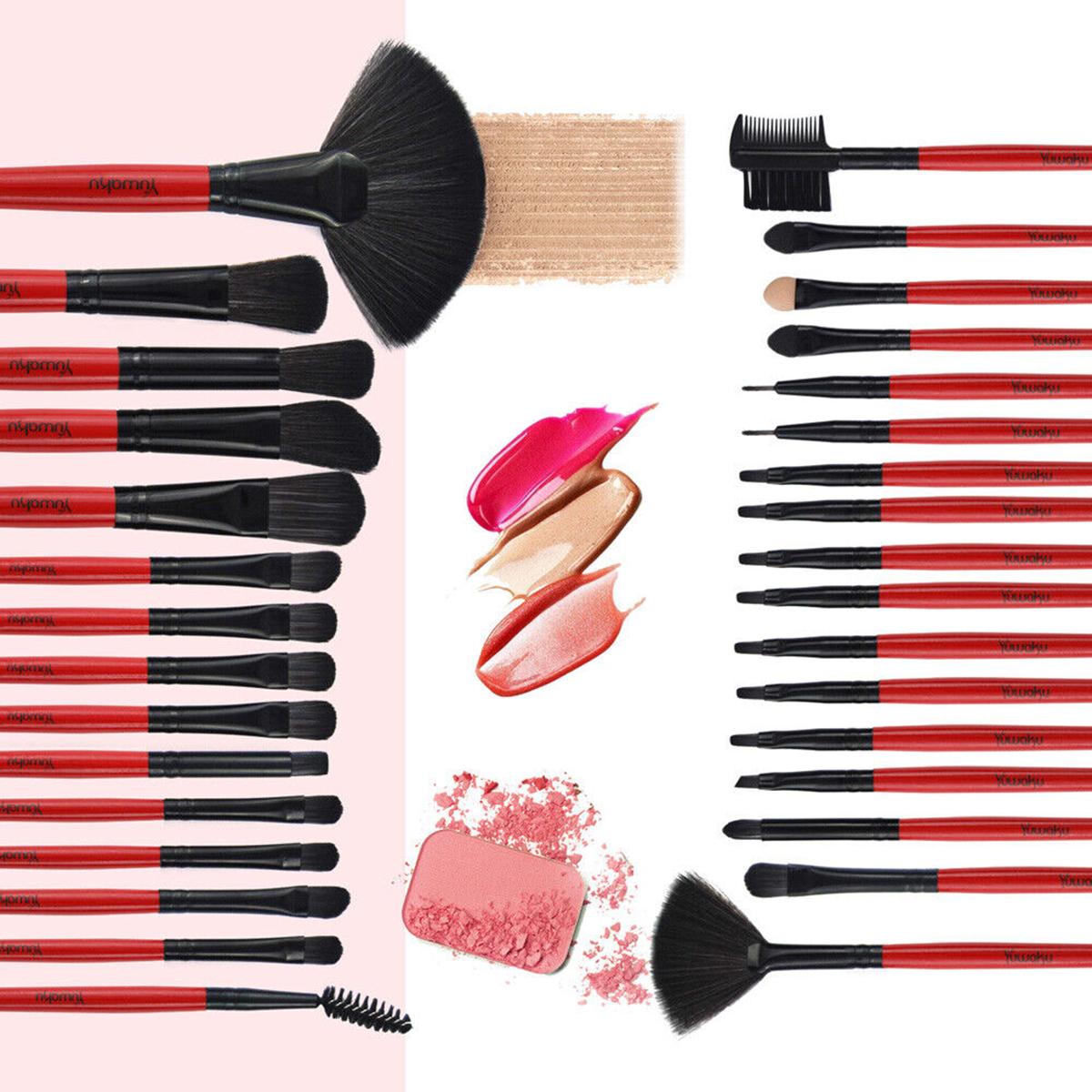 32PCS Professional Make Up Brushes Set Cosmetic Tool Makeup With Carry Bag