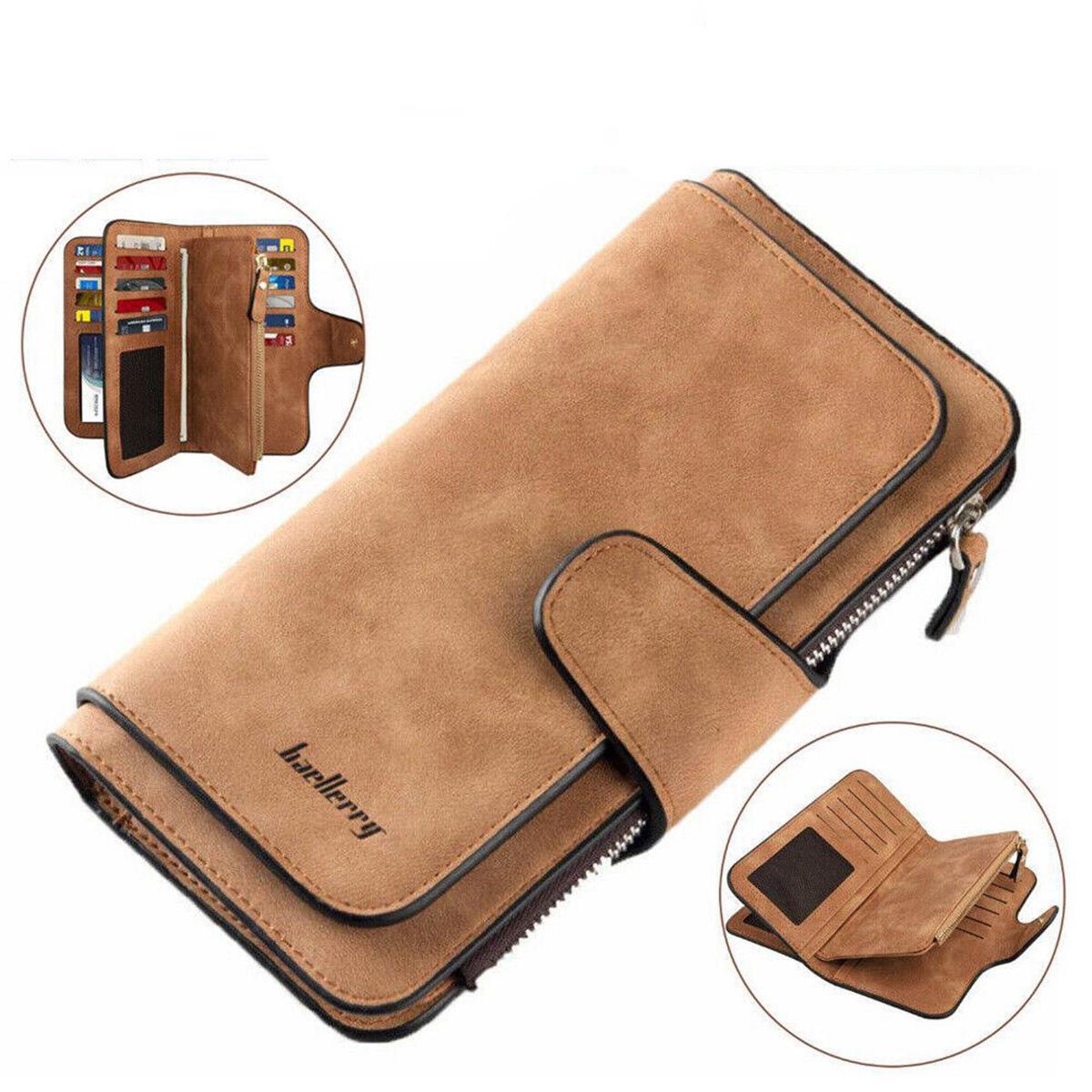 Soft Leather Wallet Long Clutch Card Card Holder Purse For Women