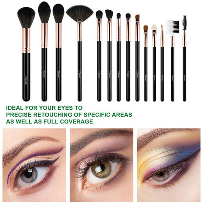 14PCS Make Up Brushes Set EyeShadow Blusher Face Powder Foundation Tool