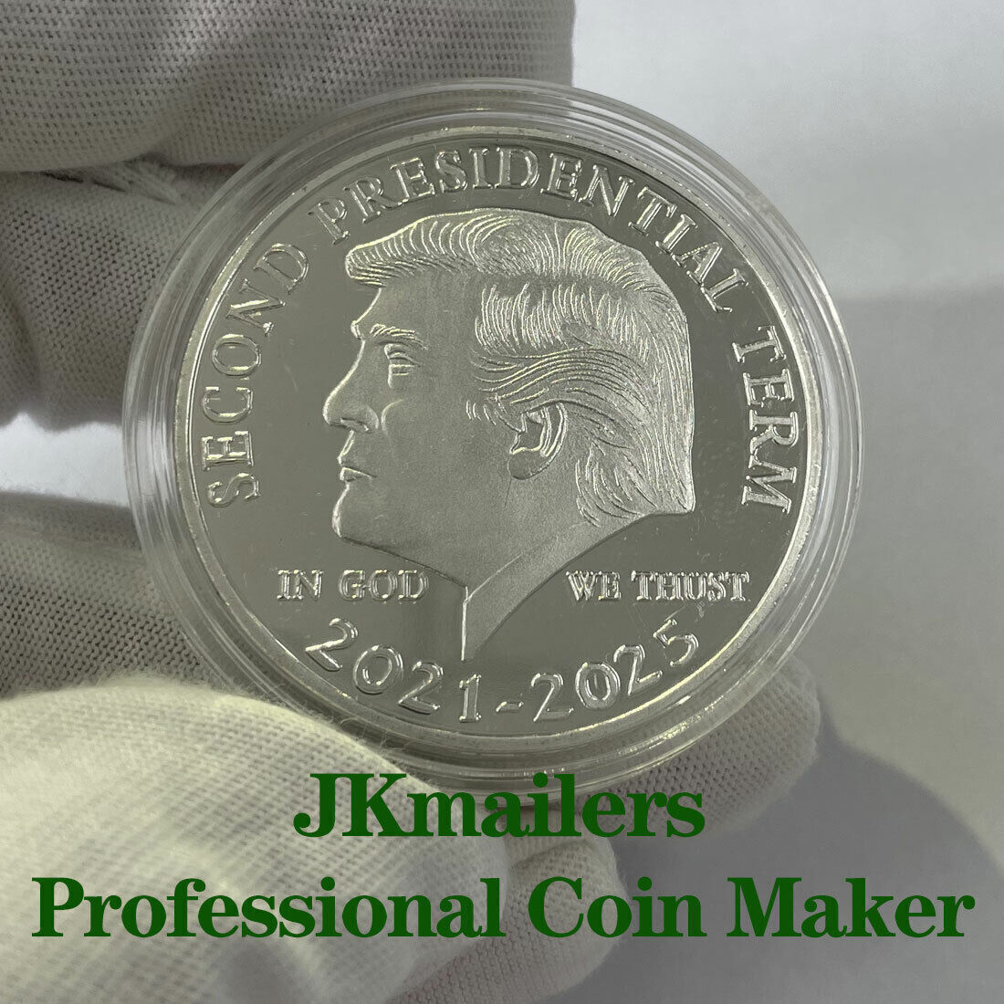 2021-2025 Donald Trump Coin President Coin IN GOD WE TRUST Coins （Silver） US