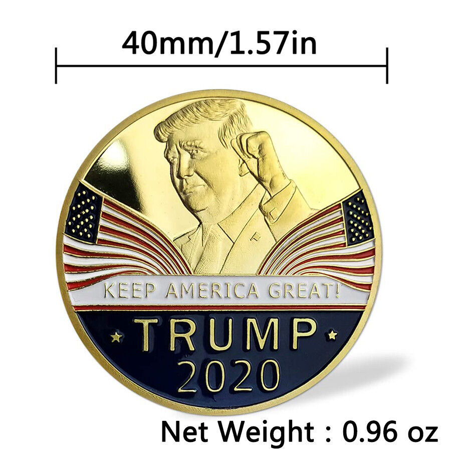 Donald Trump 2020 Challenge Coin Keep America Great Commemorative Eagle Coins