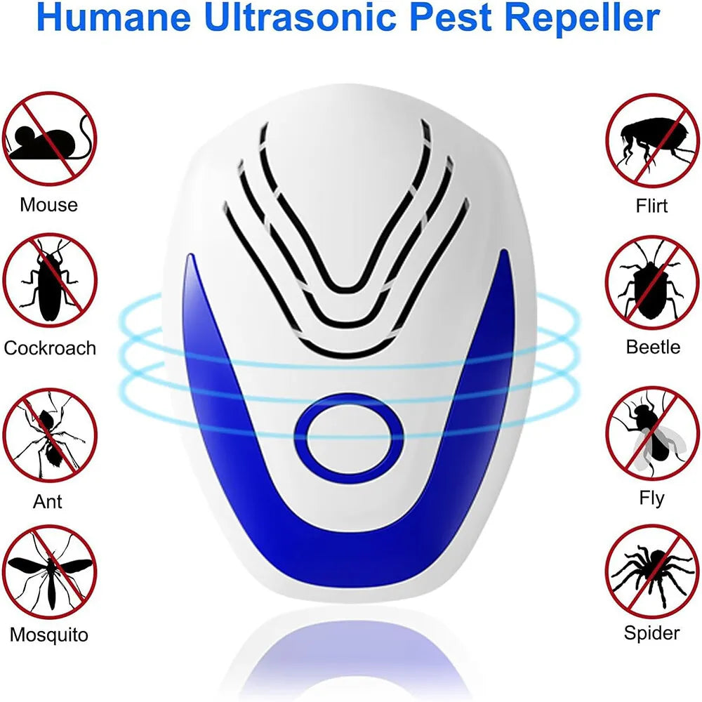 Ultrasonic Pest Insect Rodent Repeller Mouse Cockroach Bug Electronic Plug in