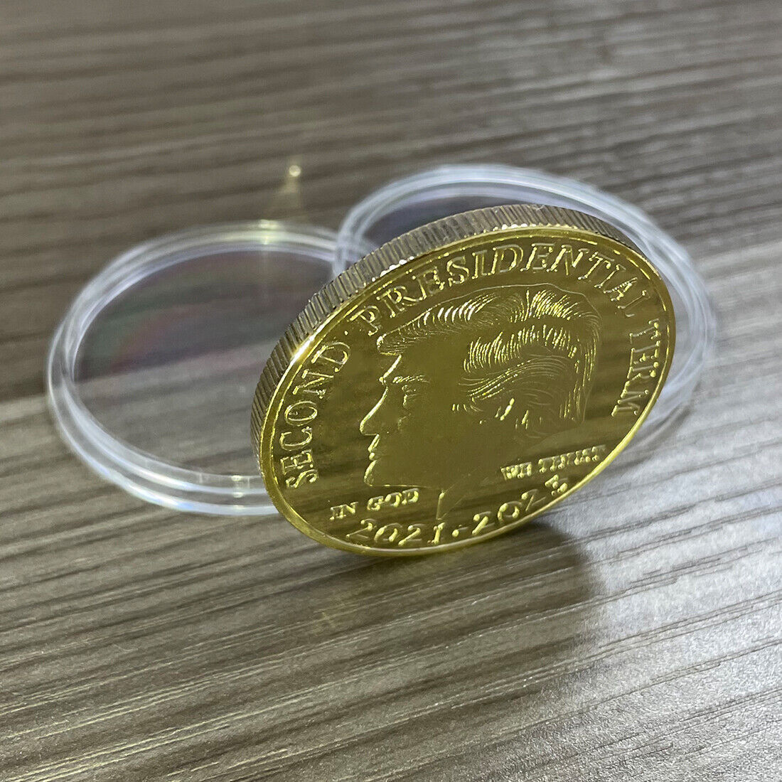 2021-2025 Donald Trump Coin President Gold IN GOD WE TRUST Coins