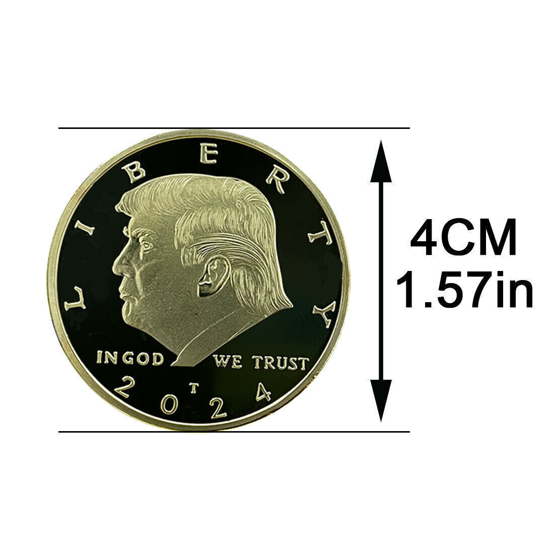 2024 Donald Trump President Gold Coin IN GOD WE TRUST Coins 5 PC S