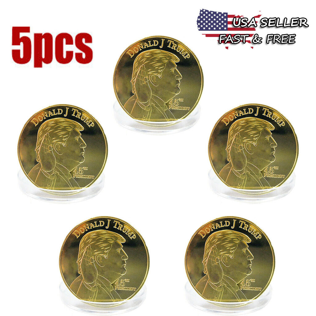 5PCS Trump President Coin Keep America Great Commemorative Challenge Coins 2020