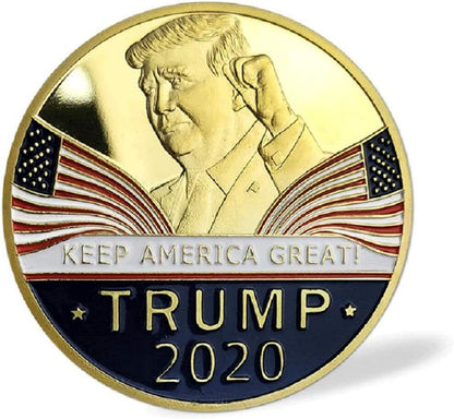 Donald Trump 2020 Challenge Coin Keep America Great Commemorative Eagle Coins