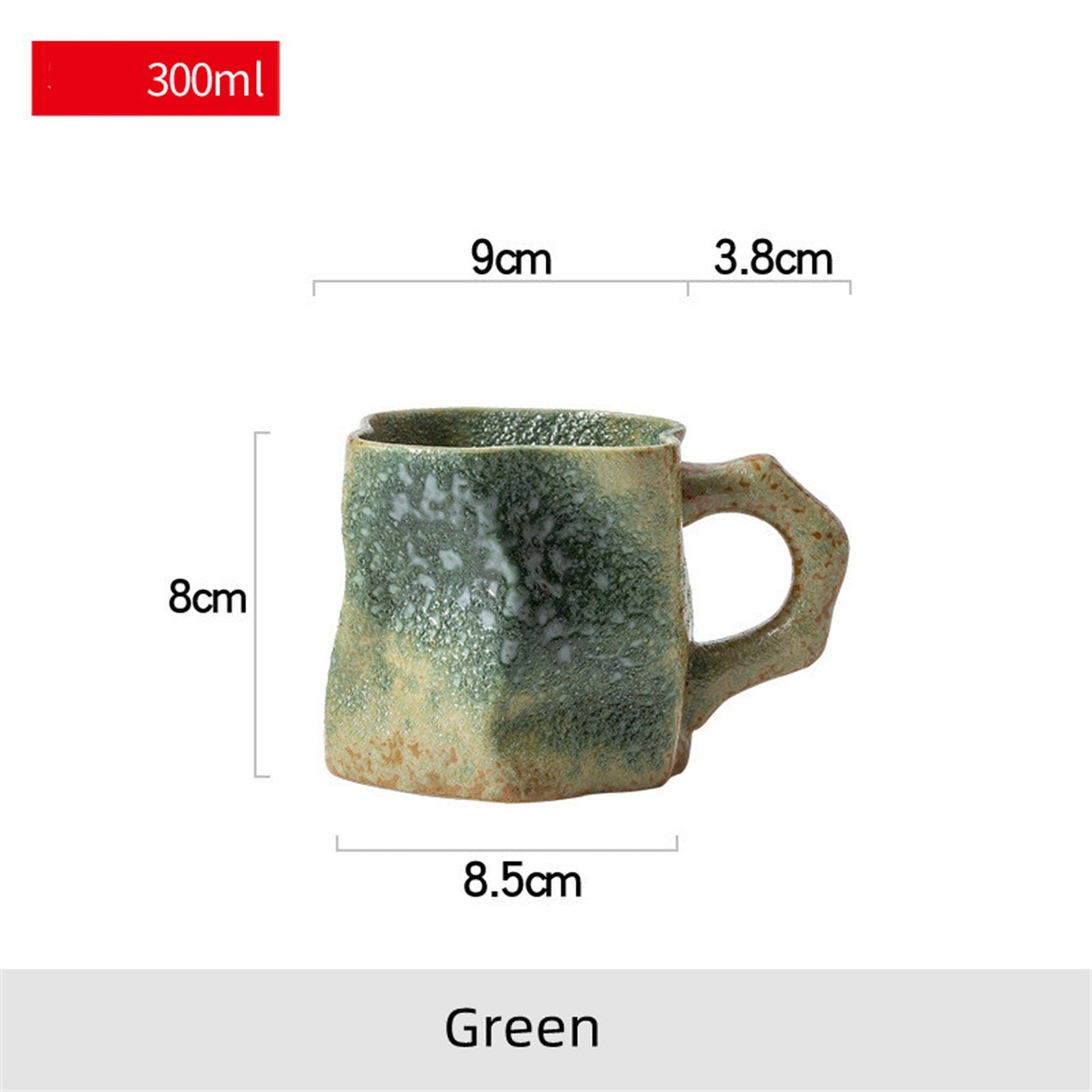 Creative shaped ceramic mug - handmade coffee mugs -300ml pottery mug- Unique coffee cup-gift for him/her