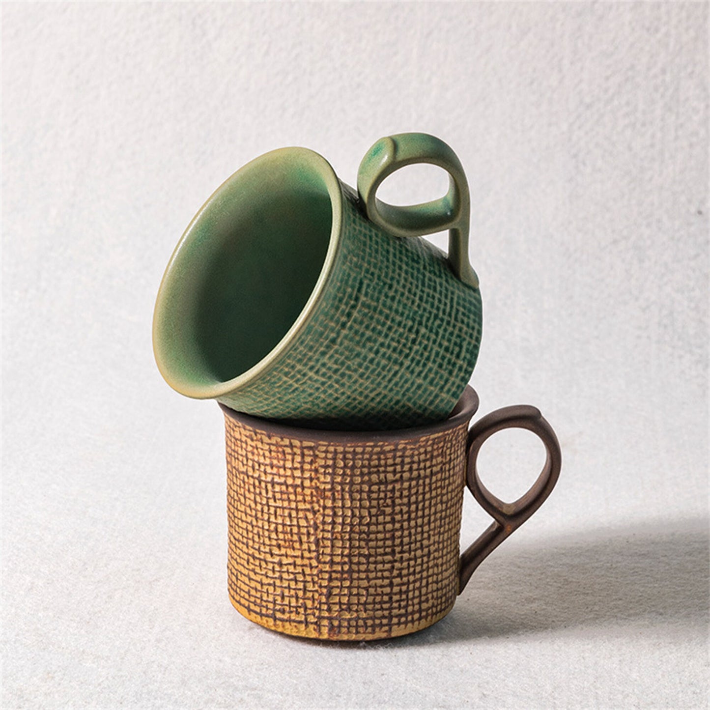 Coffee Lover Pottery Mug - Handmade Mug - Coffee Cup Milk Cup Art Cup- Gift for Her/Him-Beaker, Americano, Latte Cup,Cappucino Cup