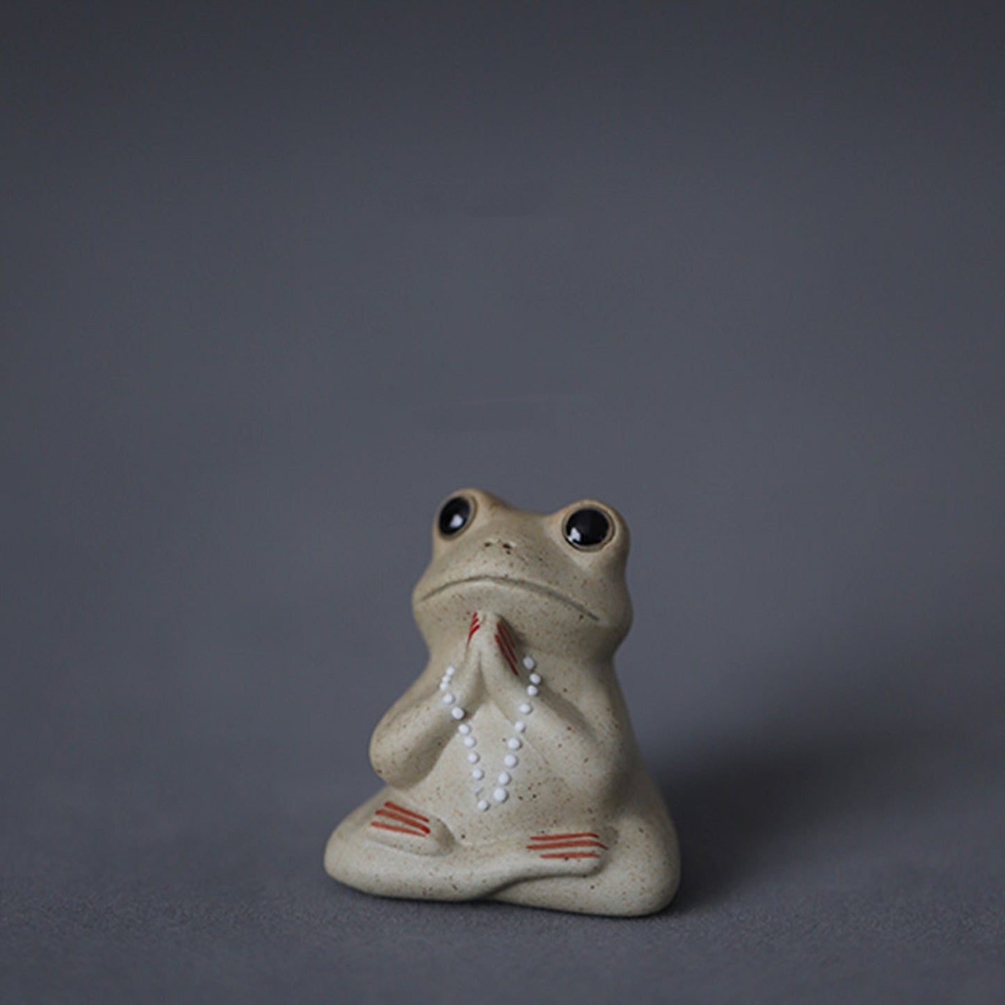 Creative Ceramic Frog Tea Pet - Zen Tea Pet Ornaments - Tea Accessories Tea Play - Buddha Ceramic Frog-Gift for Him /Tea Lover