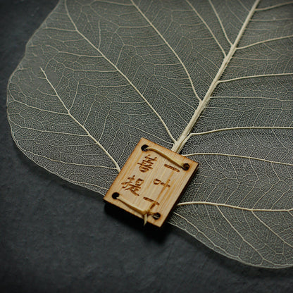 Natural Linden Bodhi Leaf Tea Strainers -Leaf Creative Tea Colanders - Tea Filtering- Kongfu Tea Ceremony Accessories -Bookmark